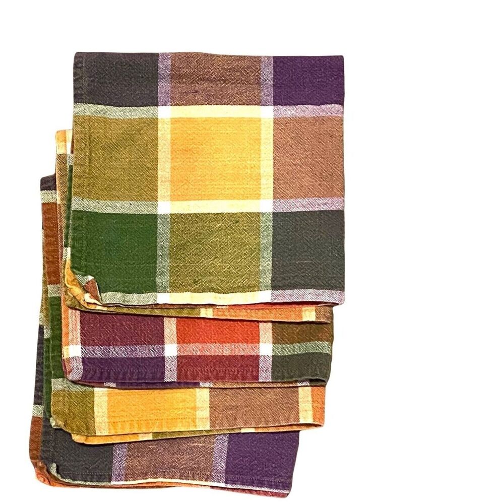 #3896 Four cloth fall color napkins
